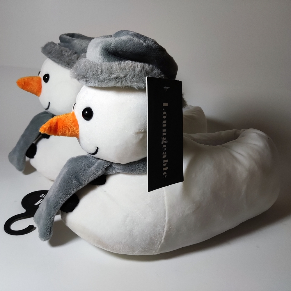 Loungable Unisex Snowmen Slippers size 9-10 - Picture 2 of 5